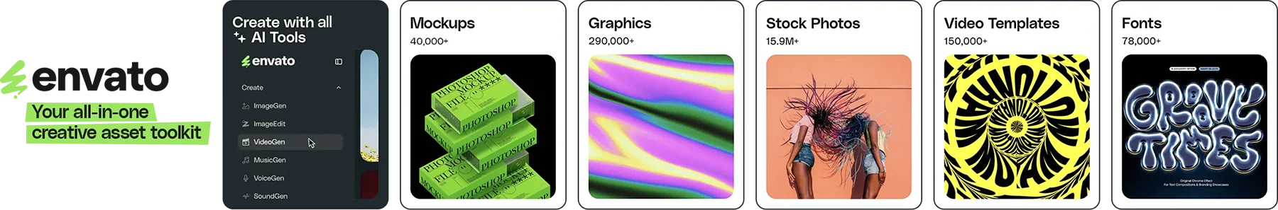 Your all-in-one creative asset toolkit.
