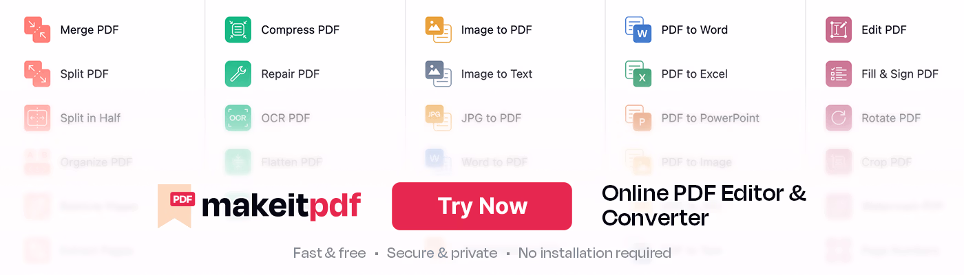 MakeitPDF. Online PDF Editor & Converter