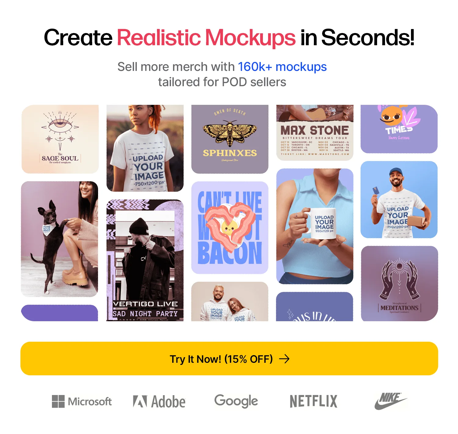 Create Realistic Mockups in Seconds!