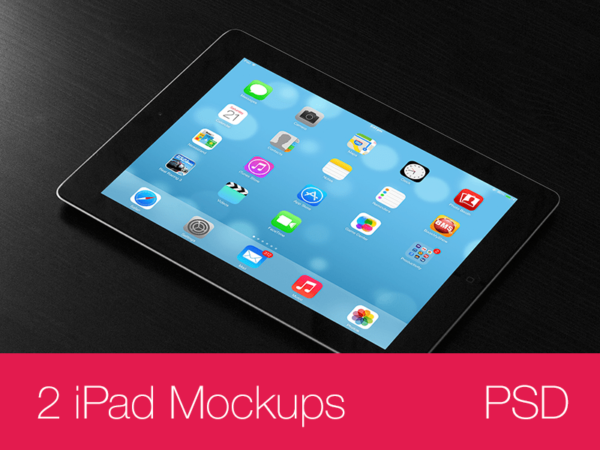 Free iPad Mockups PSD (black)