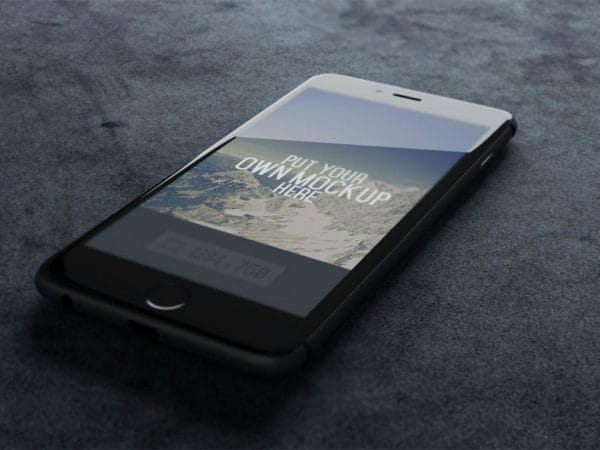 iPhone-Black-PSD-mockup