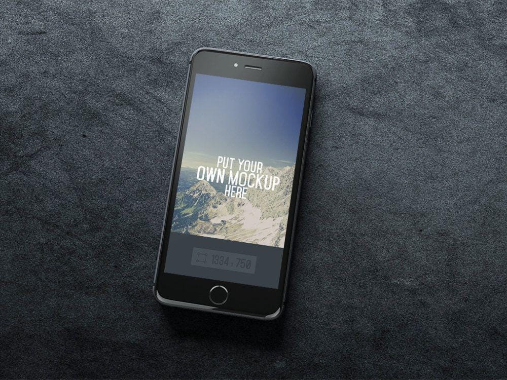 Download iPhone-Black-PSD-mockup | Free Mockup