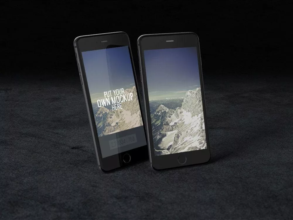 iPhone-Black-PSD-mockup