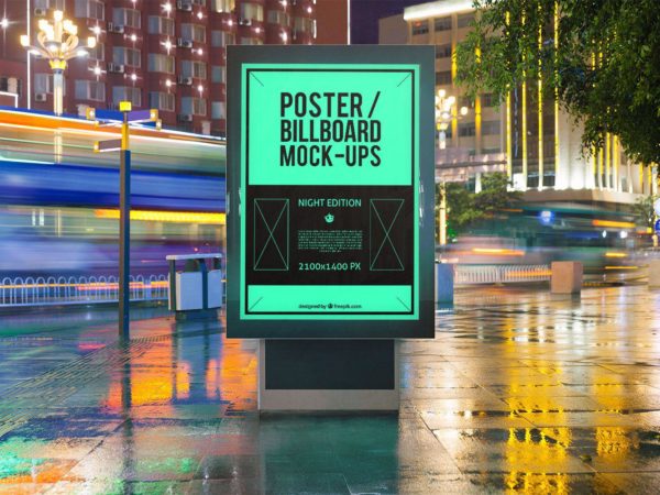 10 Urban Poster Billboard MockUps