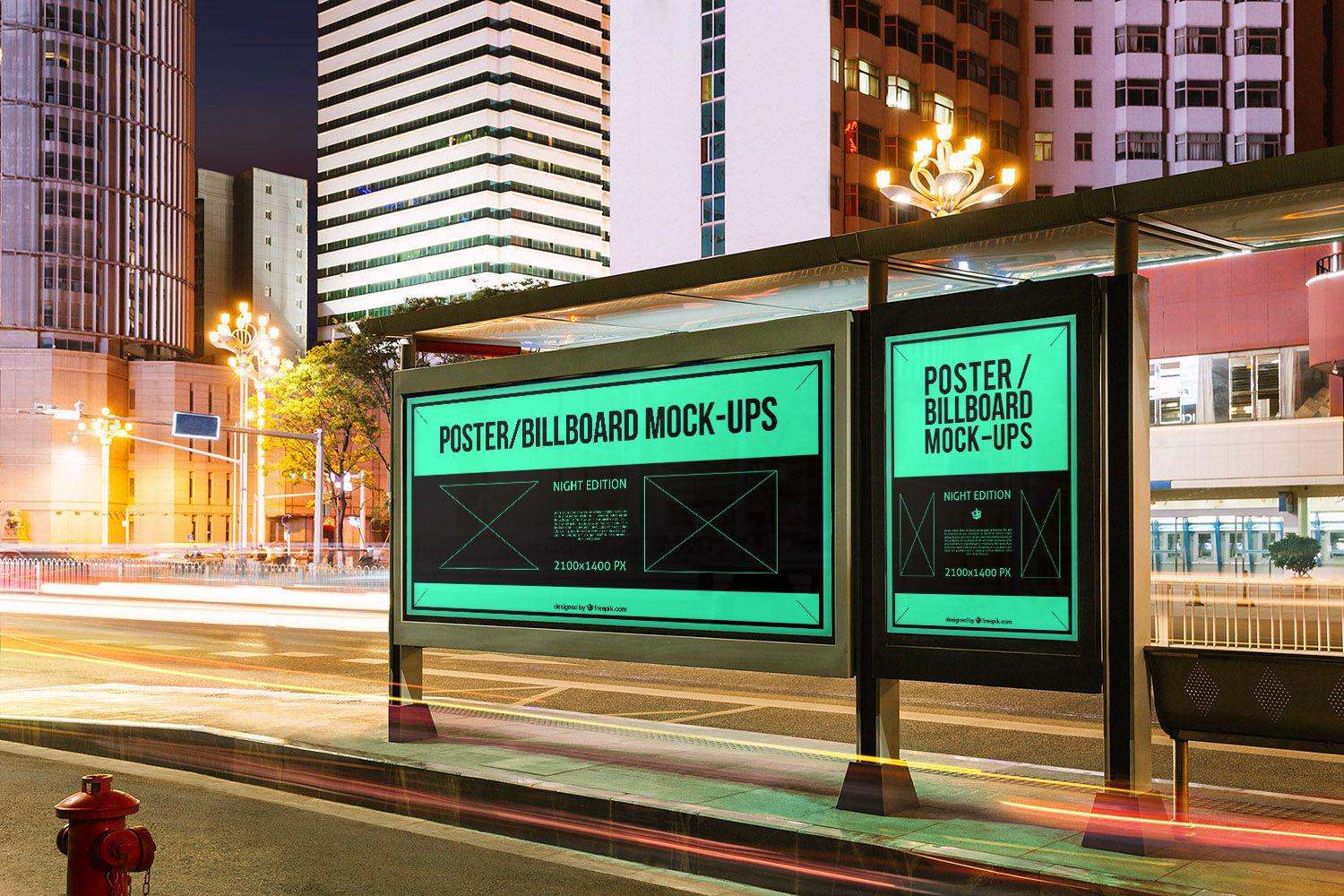 Download 10 Urban Poster/Billboard MockUps | Free Mockup