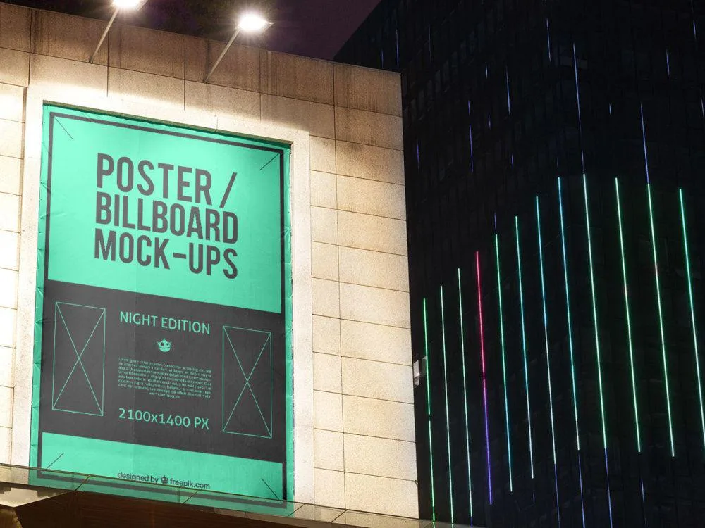 10 Urban Poster Billboard MockUps