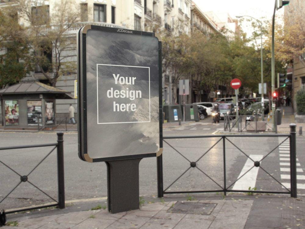 FREE Outdoor Advertising PSD Mockup