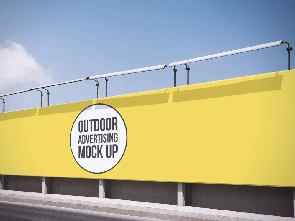 Outdoor Advertising Billboard Free Mockup
