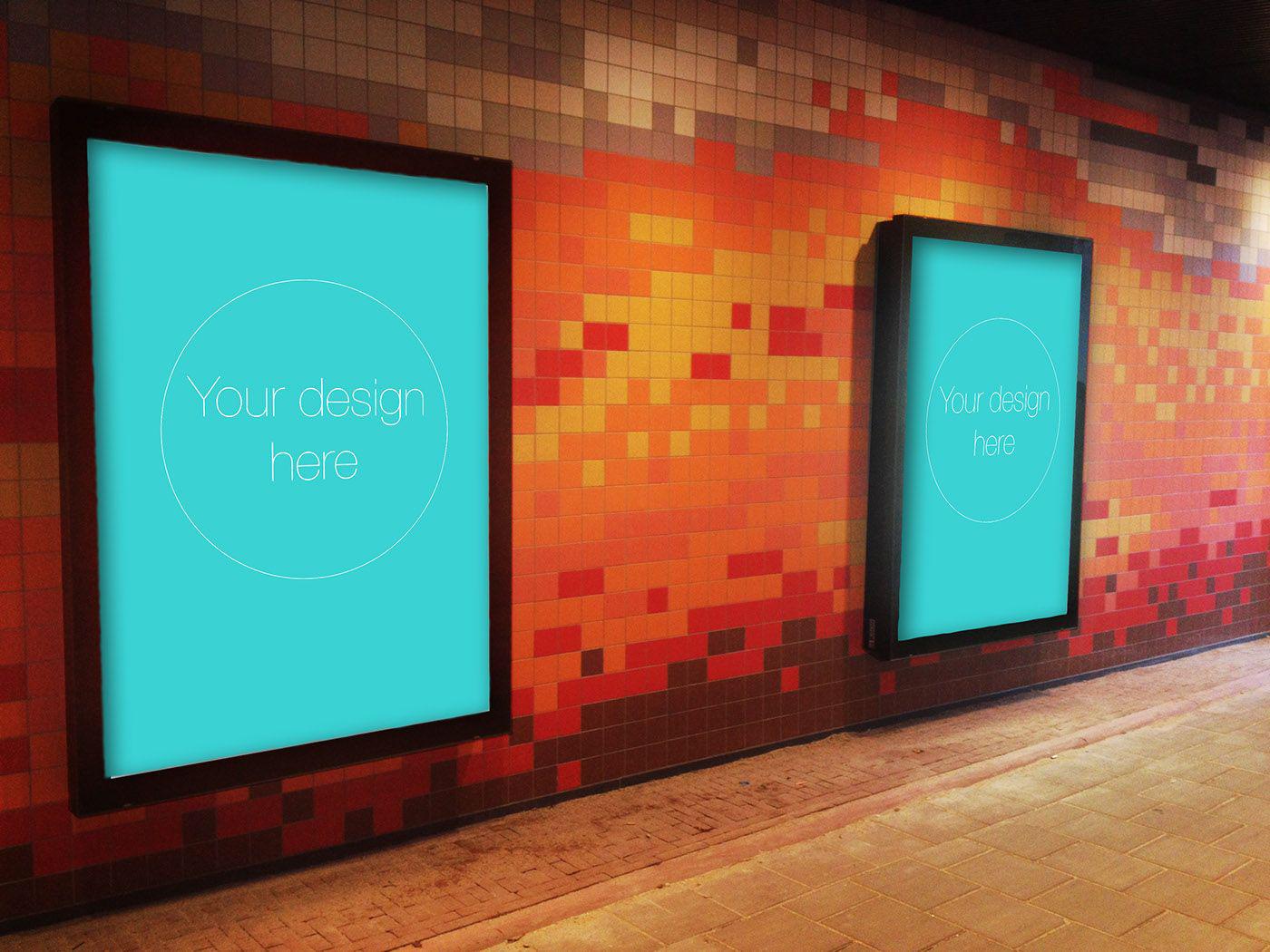 6 Free PSD Poster MockUps | Free Mockup