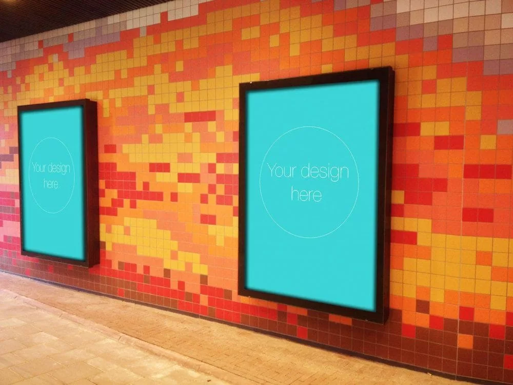 Free PSD Poster MockUp