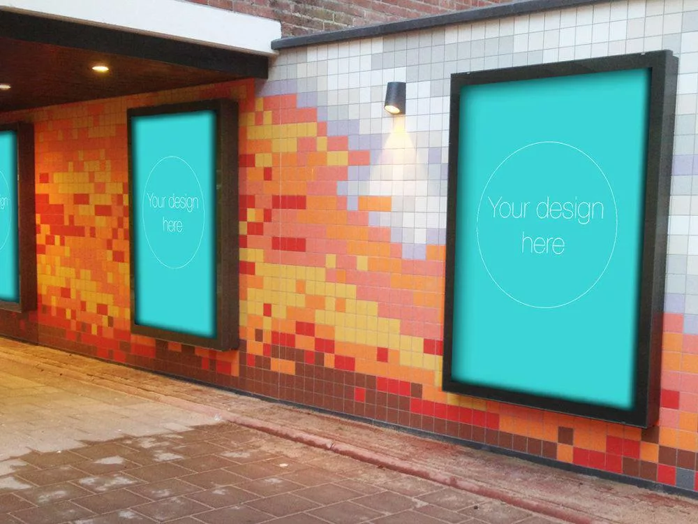 Free PSD Poster MockUp