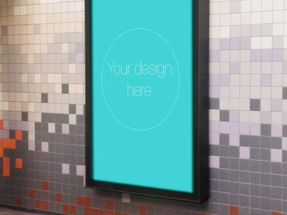 Free PSD Poster MockUp