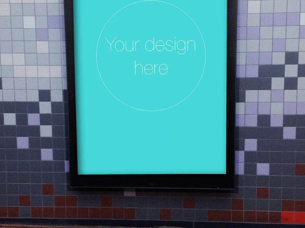 Free PSD Poster MockUp