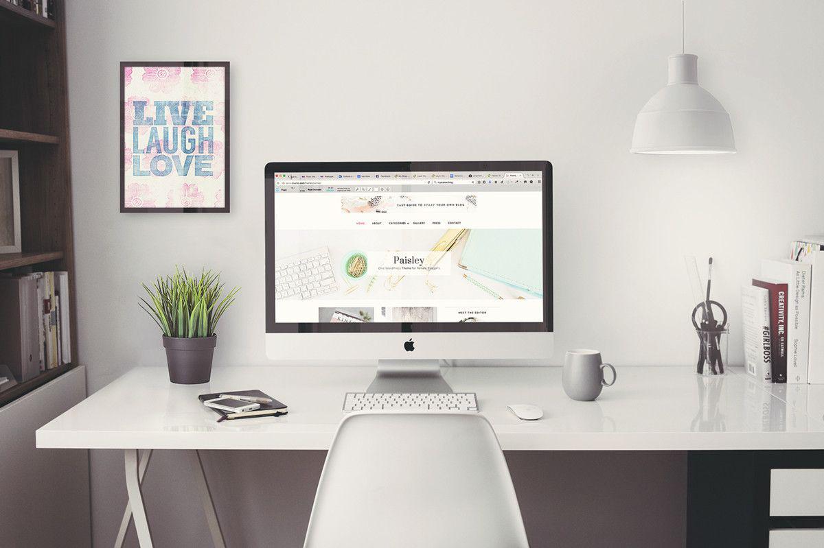 Download Free-iMac-5k-27-Home-Office-Mockup | Free Mockup