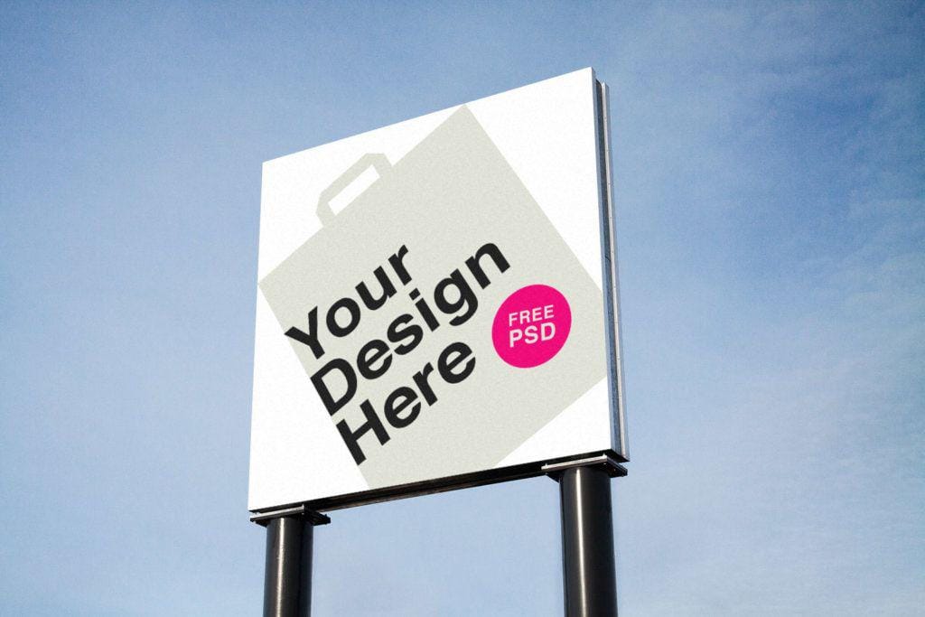 Outdoor Advertising PSD MockUps | Free Mockup