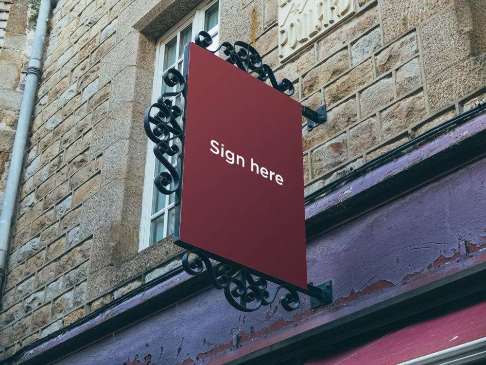 5 Signs and Facades MockUps