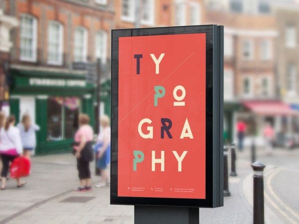 Street Billboard PSD MockUp