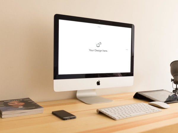 Free iMac Mockup PSD