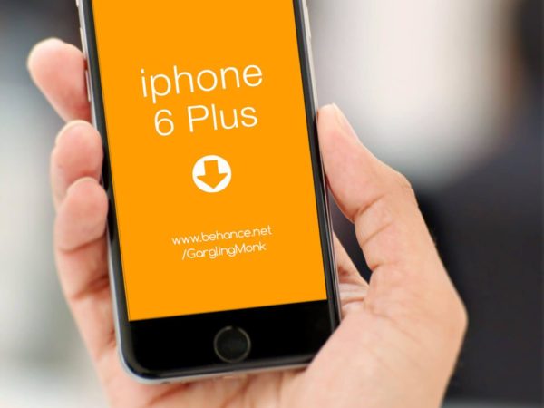 Free iPhone 6 Plus Mockup PSD