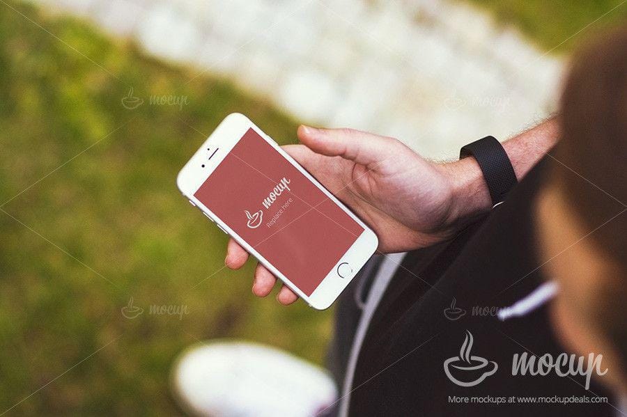 iphone-6-central-park-grass-free-psd-mockup