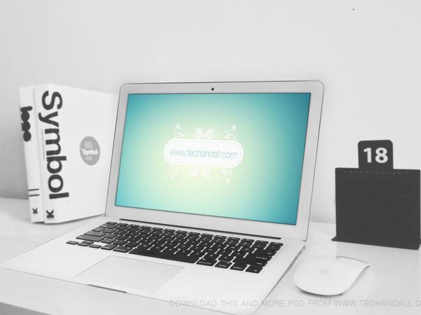 Workstation / MacBook Air Showcase Mockup