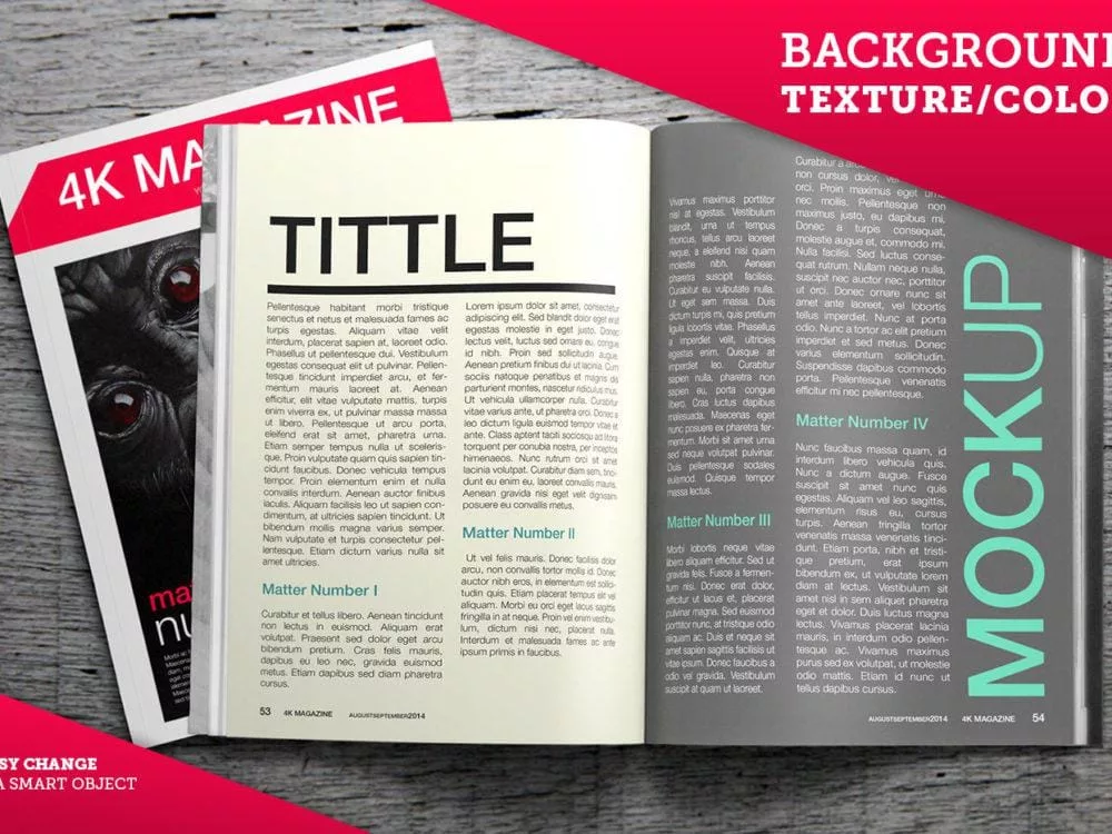 Magazine Mockups 4K