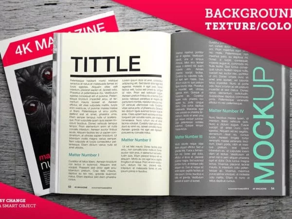 Magazine Mockups 4K