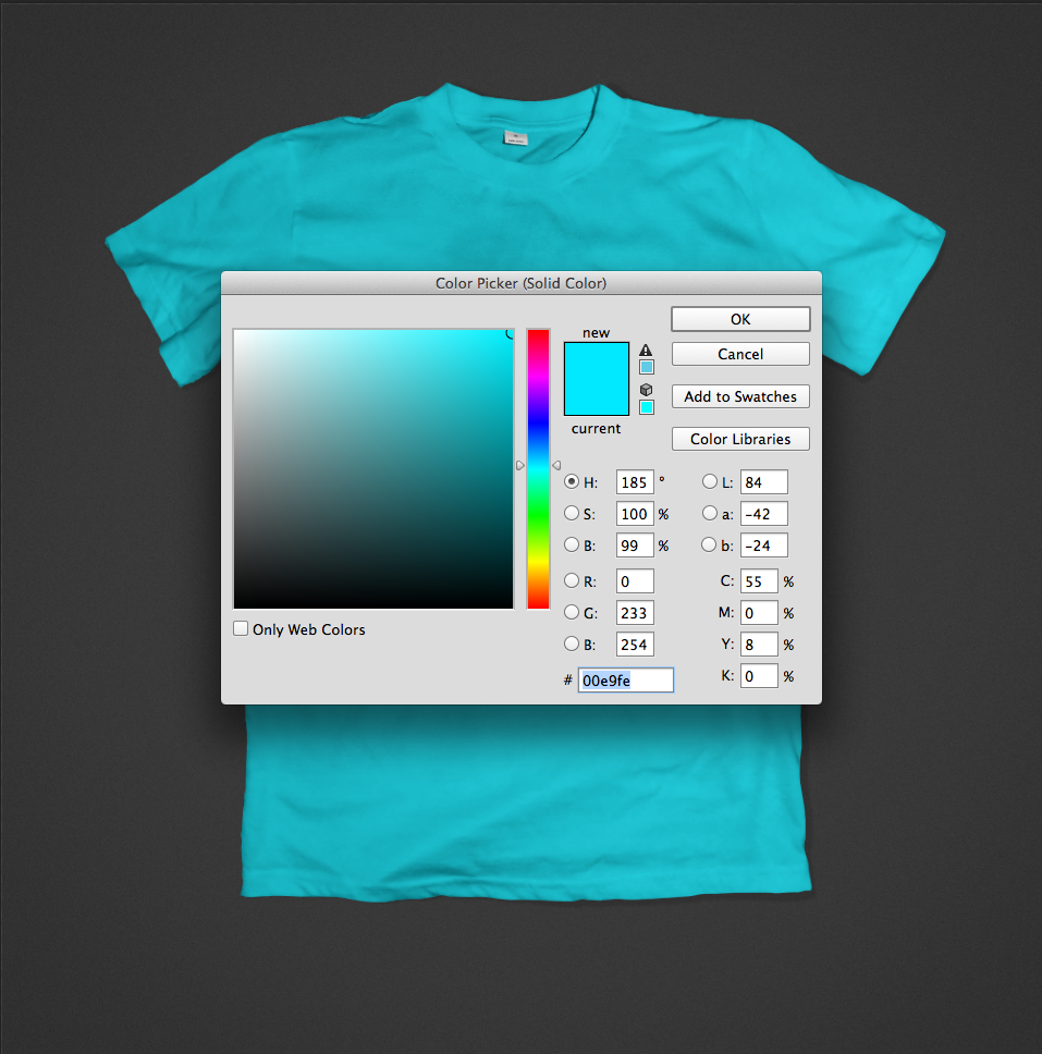 Colored-T-Shirt-Mockup