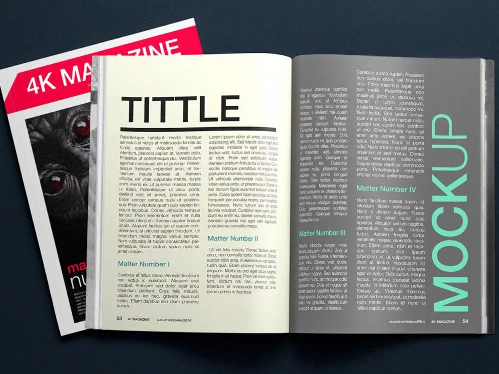 Magazine Mockups 4K