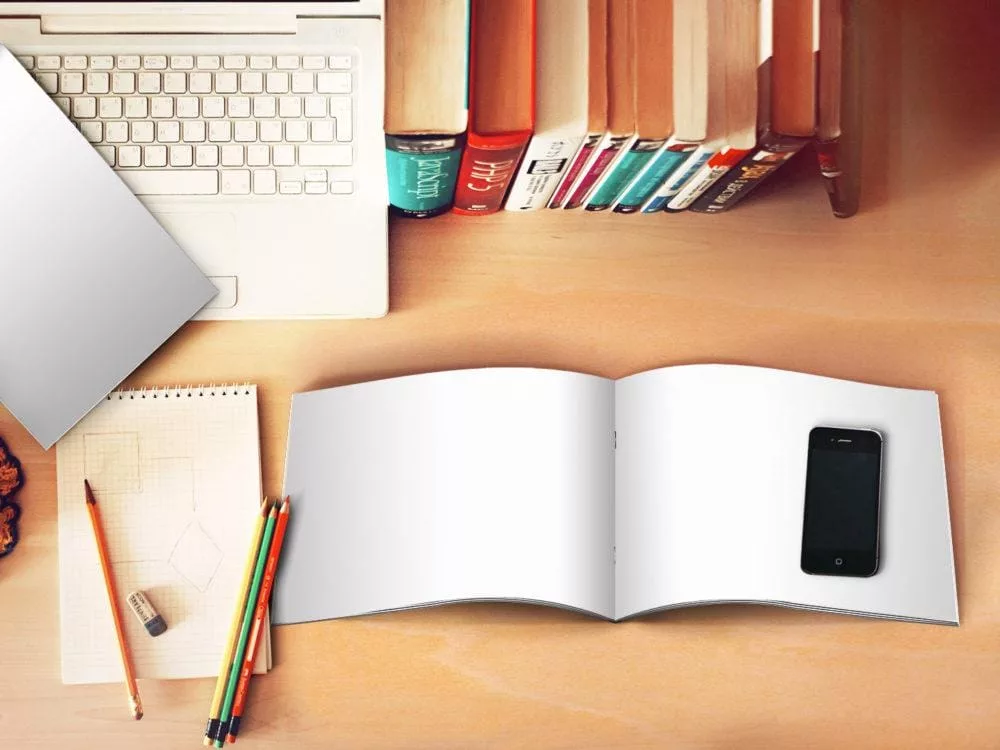 Set of Horizontal Brochure A5 Mockups