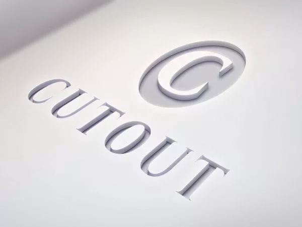 Cutout Logo MockUp