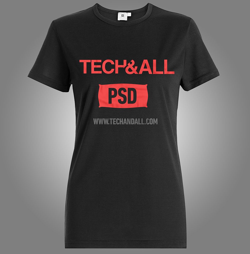 Download Female T Shirt PSD Mockup | Free Mockup