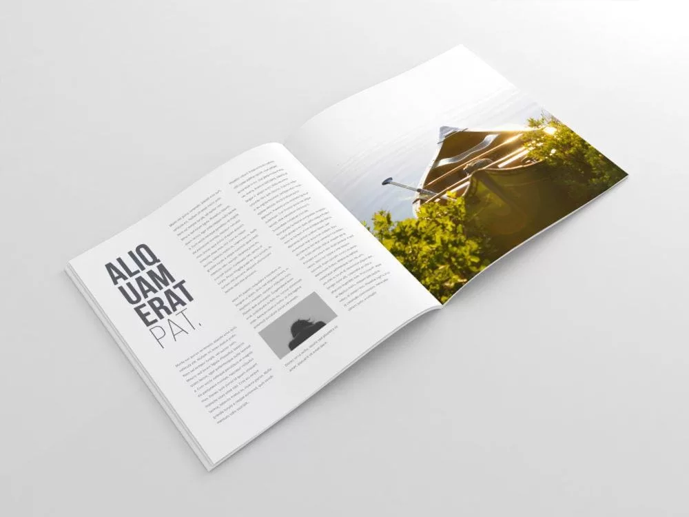 Square Magazine Mockup