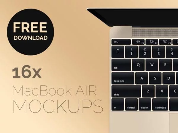 Huge MacBook Air Vector Mockup Bundle