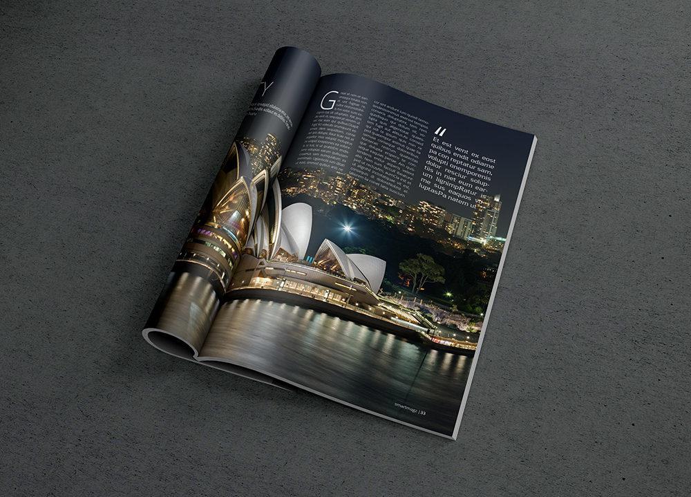 Open Magazine Mockup