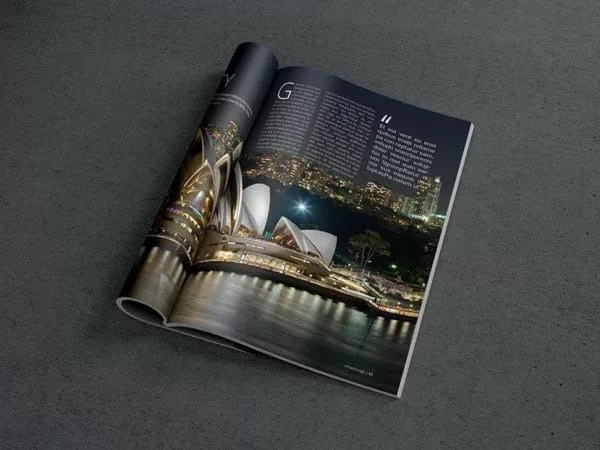 Open Magazine Mockup