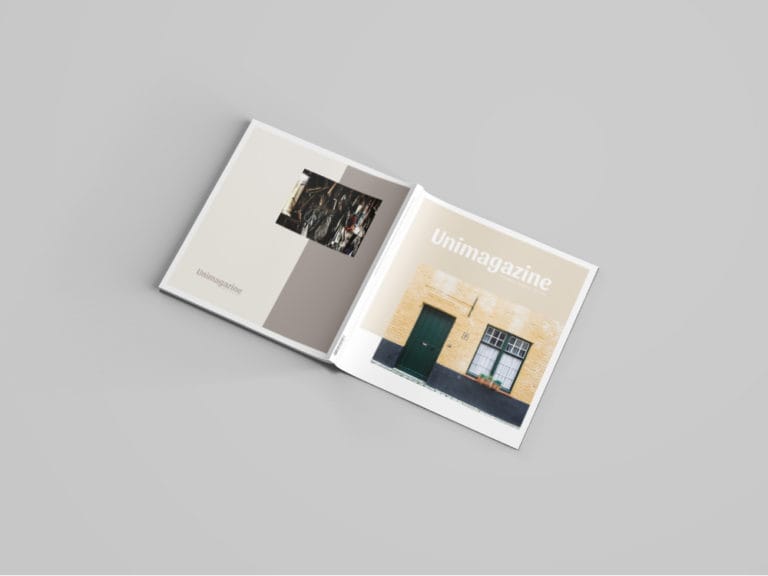Square Magazine Mockup Free PSD