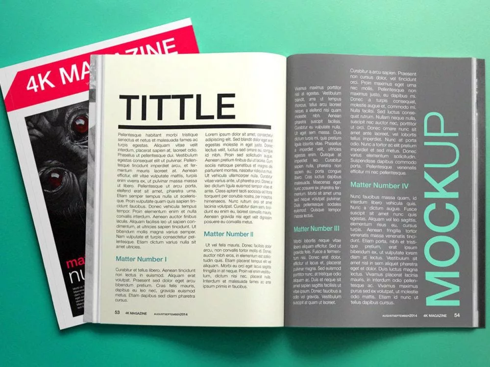 Magazine Mockups 4K