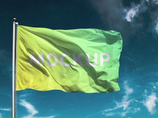 Free Flag Mockup – PSD