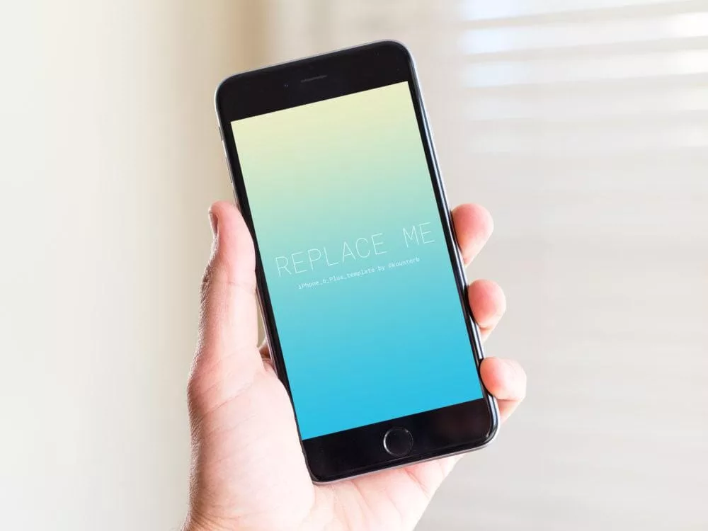 iPhone 6 Plus free psd mockup