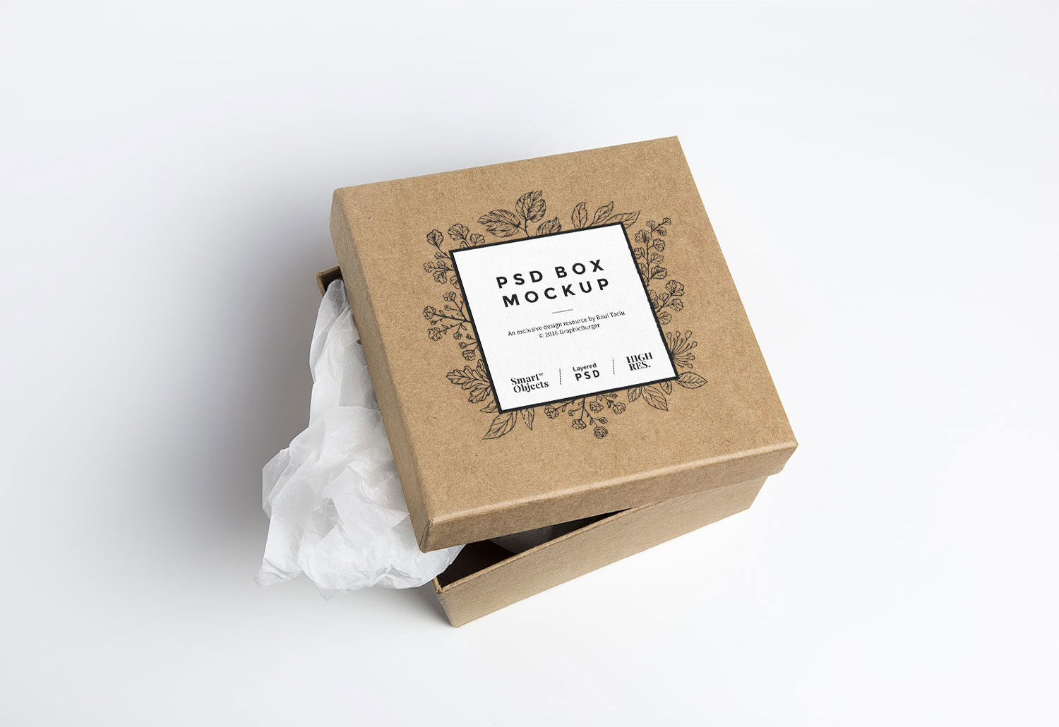 Download Free Cardboard Box PSD Mockup | Free Mockup