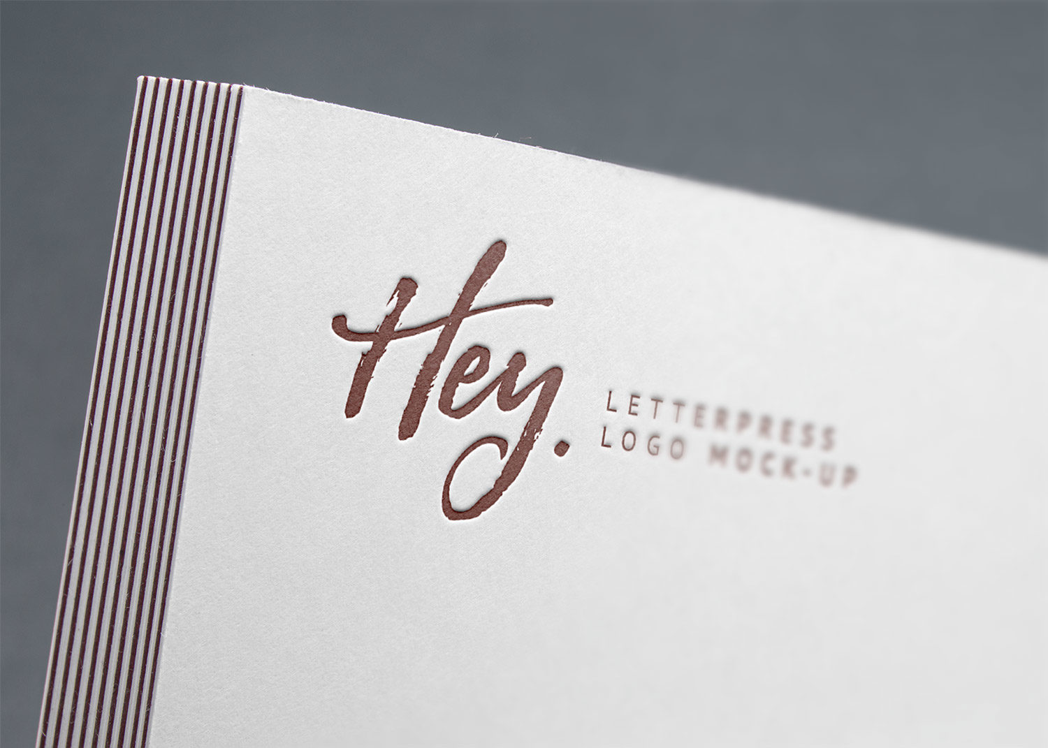 Download Free Letterpress Logo Mockup Free Mockup PSD Mockup Templates