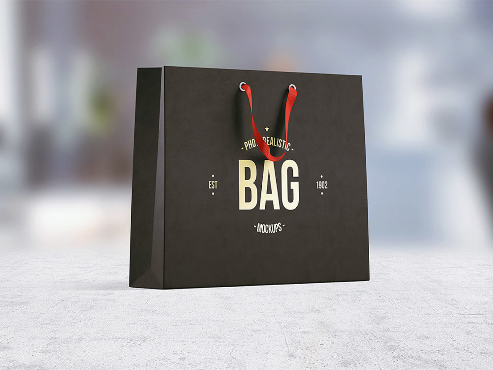 Free Shopping Bag Mockup (PSD)