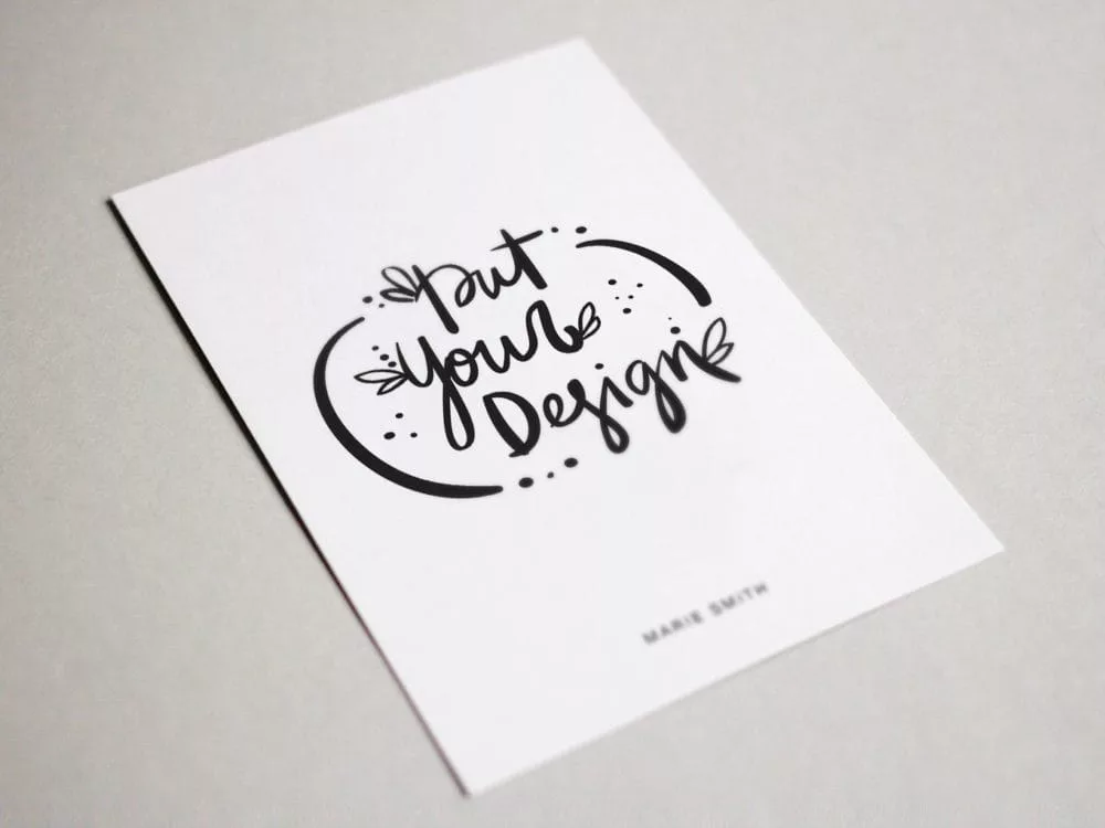 Postcard Free PSD Mockup