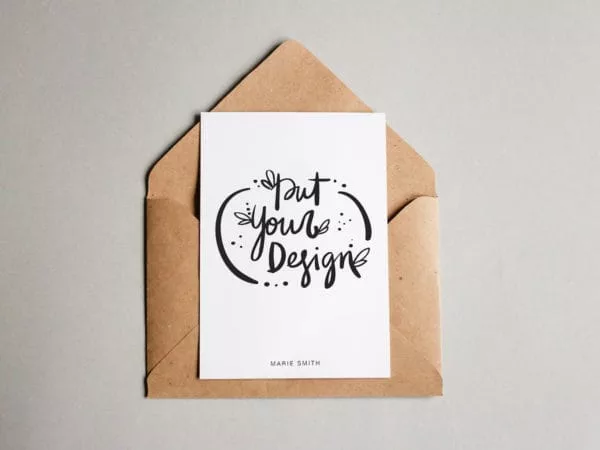 Postcard Free PSD Mockup