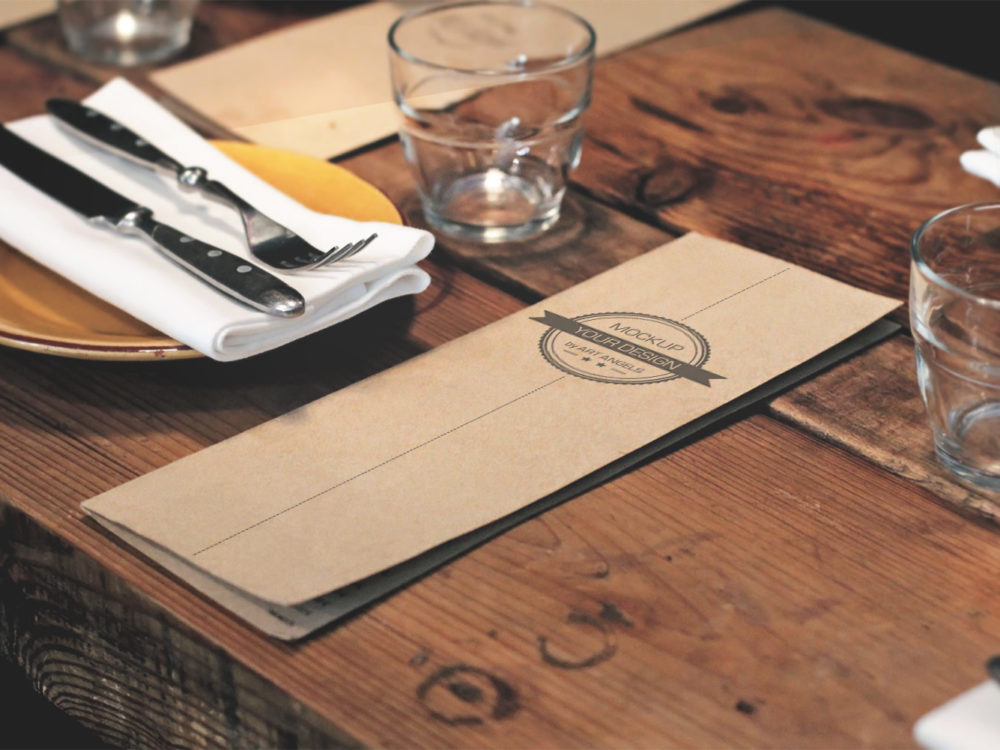 Download Restaurant Menu Free Psd Mockup Free Mockup