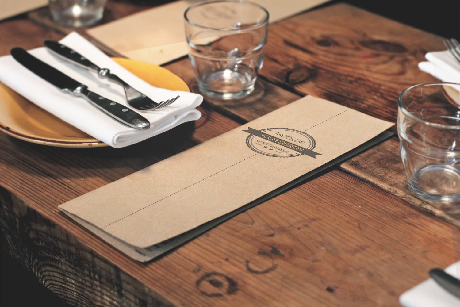 Restaurant Menu - Free PSD Mockup | Free Mockup