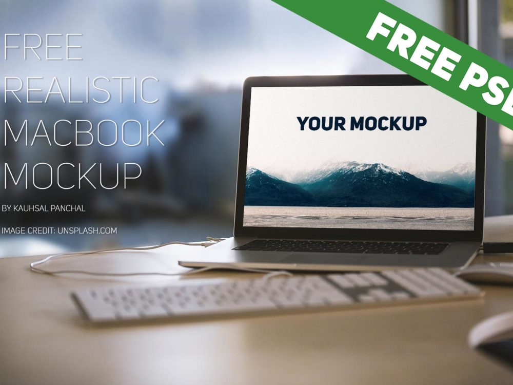 Download Realistic Macbook Free Psd Mockup Free Mockup