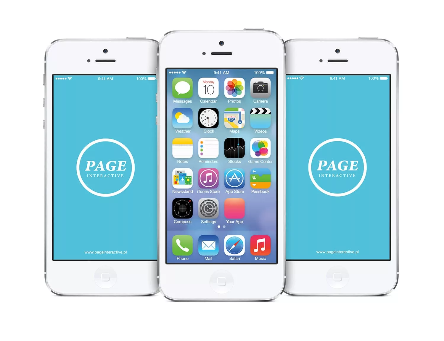 IPhone IOS 7 Home Screen Free PSD Mockup Free Mockup