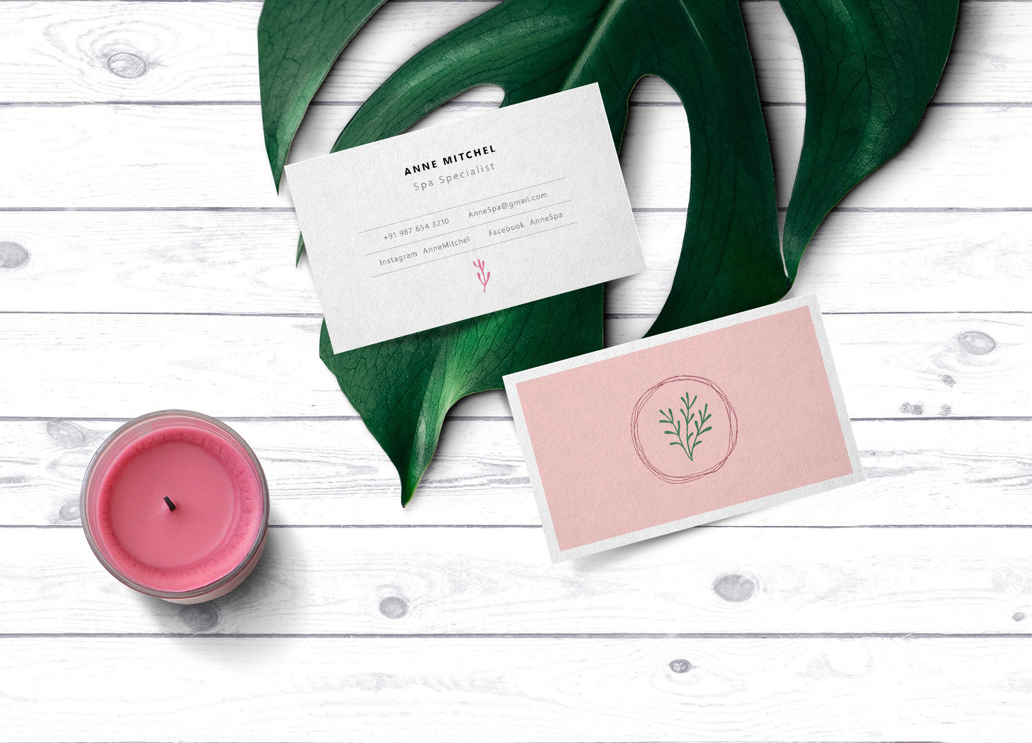 Download Feminine Business Card Free Psd Mockup Free Mockup PSD Mockup Templates